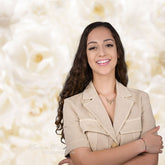 Aperturee - Aesthetic White Rose Fine Art Backdrop For Photo Booth
